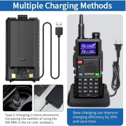 BAOFENG Ham Radio 5RM 10W Handheld Radios Long Range Rechargeable Tactical Two Way Radio Plus Copy Frequency 2500 mAh Walkie 
