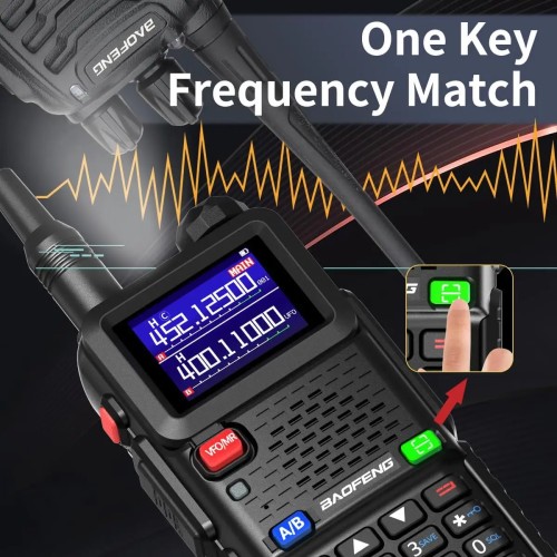 BAOFENG Ham Radio 5RM 10W Handheld Radios Long Range Rechargeable Tactical Two Way Radio Plus Copy Frequency 2500 mAh Walkie 