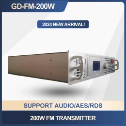 200W FM Transmitter 87.5-108M Radio Broadcast Equipments FM Transmitter  Radio Station Transmitter+Feeder+Single Dipole Antenna 