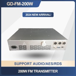 200W FM Transmitter 87.5-108M Radio Broadcast Equipments FM Transmitter  Radio Station Transmitter+Feeder+Single Dipole Antenna 