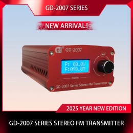 10W Adjustable Stereo FM Transmitter Wireless Broadcast Radio Station FM Transmitter+Adapter+15w Antenna 