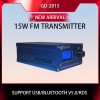 GD-2015-ALL 15W FM Transmitter FM Radio Station Radio Broadcast Transmitter QN chip 76-108Mhz 