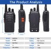 2/4PCS Baofeng BF-888S V2 Walkie Talkie Dual Band Portable Long Range UHF 400-470MHz USB/EU/US Ham Two Way Radio for Hunting 