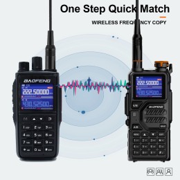 Baofeng 1/2PCS UV-22 intercom long-distance USB Type-C large capacity NOAA 999CH FM two-way radio 