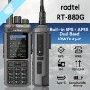Radtel RT-880G 10w APRS+GPS Ham Radio with Cross Band Repeater Short Wave HF SSB CB  Walkie Talkie  AM USB LSB CW 1024 Channels 