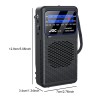 Portable AM/FM/SW Radio Battery Operated Radio with Earphone Jack Pocket Radio Small Radio for Outdoor Camping Emergency 