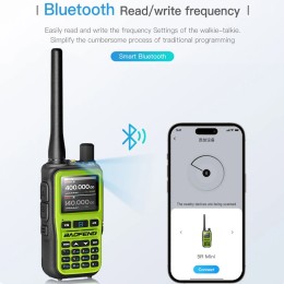 BAOFENG UV-5R Mini Walkie Talkie Multi Band Bluetooth Programming Wireless Copy Frequency 999CH AM FM Long Range Two Way Radio 