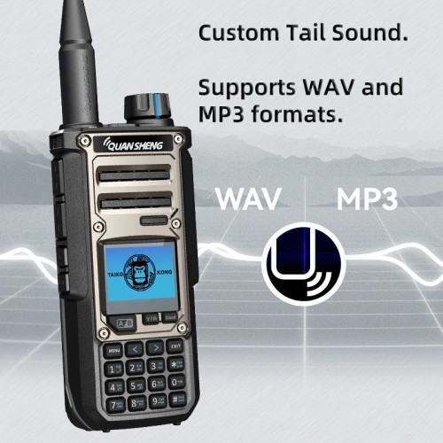 Quansheng TK11 8 Walkie Talkie Two Way Radio Portable Long Range 10W Transceiver Ham Amateur CB Shortwave Receiver AM FM NOAA 