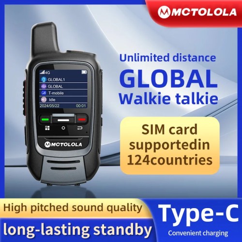 MOTOLOLA Global -4G/5G POC walkie talkie,Remote phone，global police civilian fleet Professional two-way radio (free)5000km 