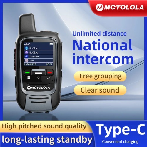 MOTOLOLA Global -4G/5G POC walkie talkie,Remote phone，global police civilian fleet Professional two-way radio (free)5000km 