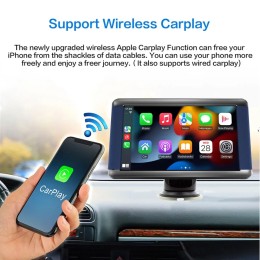 IPS 7Inch Car Touchscree Universal Portable Car Radio MP5 Multimedia Video Player for Car Screen Wireless Carplay Android Auto 