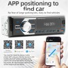 1 Din Car Radio Bluetooth MP3 Player AUX USB TF USB Audioo Multimedia Players Hands-Free Calling Locate The Car through the APP 
