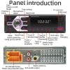 1 Din Car Radio Bluetooth MP3 Player AUX USB TF USB Audioo Multimedia Players Hands-Free Calling Locate The Car through the APP 