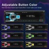 1 Din Car Radio Bluetooth MP3 Player AUX USB TF USB Audioo Multimedia Players Hands-Free Calling Locate The Car through the APP 