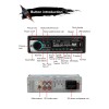 BQCC 1din Universal Car Radio MP3 Player DAB/FM/BT/AUX/USB/TF/Mobile Phone Charging 7 Color Lights Car Radio JSD520 