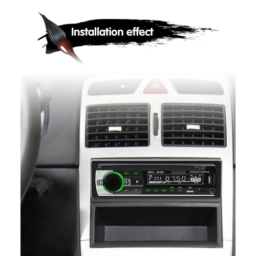BQCC 1din Universal Car Radio MP3 Player DAB/FM/BT/AUX/USB/TF/Mobile Phone Charging 7 Color Lights Car Radio JSD520 