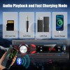 PHONEPACE Bluetooth Car Stereo 4x15W Car Audio FM Radio MP3 Player USB/SD/AUX Hands Free Calling with Wireless Remote Control 
