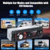 PHONEPACE Bluetooth Car Stereo 4x15W Car Audio FM Radio MP3 Player USB/SD/AUX Hands Free Calling with Wireless Remote Control 