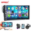 HIPPBQCC Car Radio 7 Inch 1 Din MP5 Multimedia Player Touch Screen FM ISO Power Aux Input Bluetooth USB Mirror Link Universal 