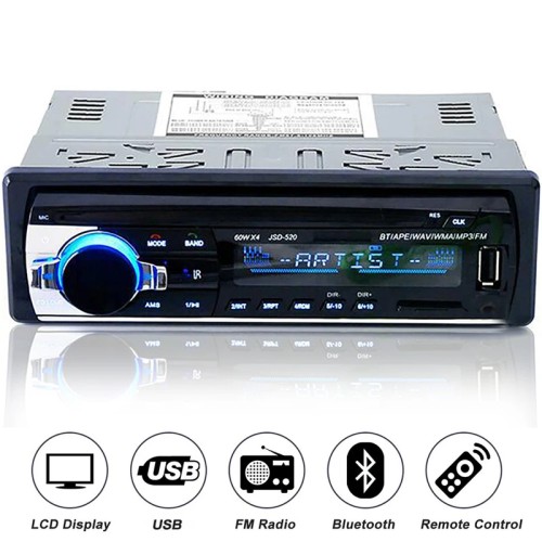 12/24V 60W*4 Bluetooth Audio Radio Multimedia Car MP3 Player Auto Raido Player in Dash Support USB TF FM AUX 