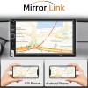 Hippcron 7" Touch Screen Car Radio Stereo Bluetooth MP5 Player 12V 2 Din FM Radio ISO Power Aux Input USB Playback Mirror Link 