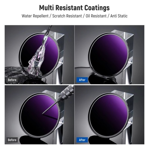 NEEWER ND1000000 Fixed Neutral Density Filter 16.5 Stop ND Filter for Camera Lens with Multi Coated HD Optical Glass 