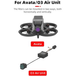 BRDRC UV/CPL/ND Filter for DJI Avata/O3 Air Unit Drone Lens,Optical Glass,Essential Accessories for FPV Drone Travel Photography 
