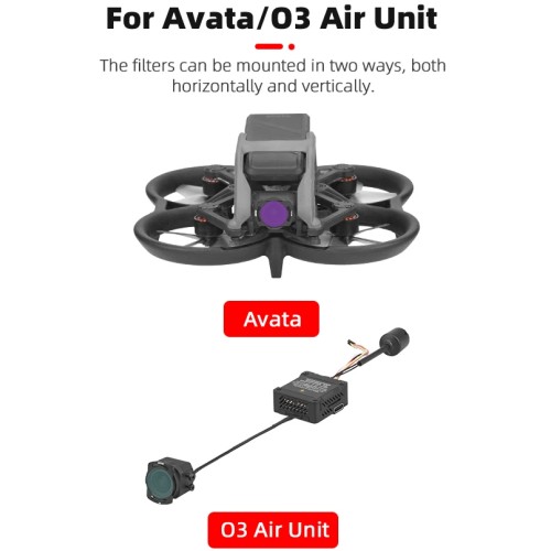 BRDRC UV/CPL/ND Filter for DJI Avata/O3 Air Unit Drone Lens,Optical Glass,Essential Accessories for FPV Drone Travel Photography 
