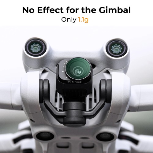 K&F Concept Drone Filter for DJI Mini 3 Pro &Mini 3 UV/CPL/ND2-ND32/ND32-ND512 Variable Camera Coating Optical Glass Lens Filter 