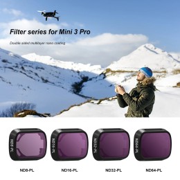 Aluminum Alloy Optical Glass Lens Filter Glass Protection ND16 ND32 ND64 Filters Drone Accessories for DJI Mini 3 Pro 