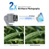 NEEWER 3 Pack ND Filter Set with 0.75X Wide Angle Lens, 2X Macro Lens, 1.2X Blue Anamorphic Lens For DJI Osmo Pocket 3 