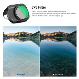NEEWER 4 Pack ND Filter Set Multi Coated HD Optical Glass ND8+ND16+ND32+CPL Filter for DJI Mavic Mini Mini 2 Mini SE Mini 2SE 