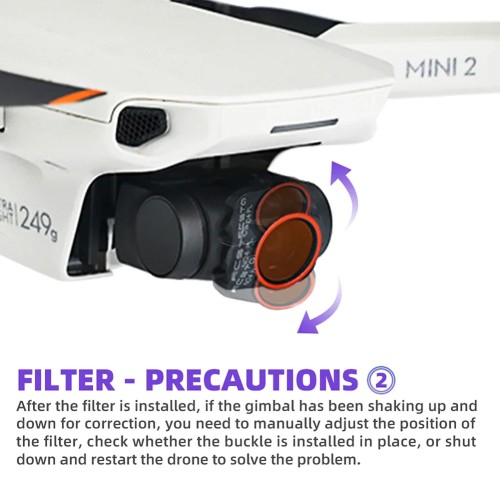 For DJI Mini 2 Camera Lens Filter for DJI Mavic MINI 1/2/SE Drone Filter Set UV ND CPL 4/8/16/32 NDPL Camera Lens Optical Glass 