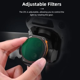 BRDRC Lens Filter Set For DJI Air 3S UV CPL ND8/16/32/64 LPR Optical Glass HD imaging Quick Release Drone Photography Accessory 