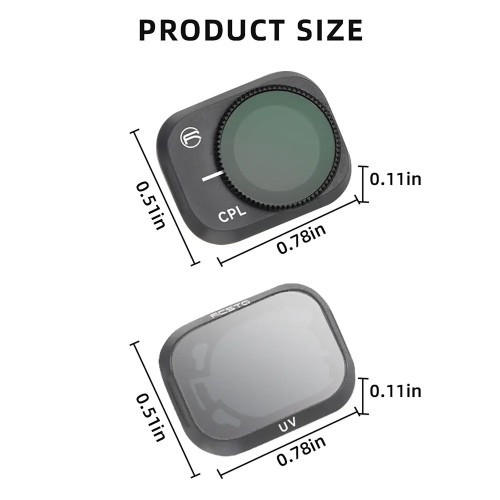 DIY Drone Filter For DJI Mini 3 Pro Camera Lens Filters Kit UV CPL ND 6/16/32 Mini 3 Optical Glass Lens Drone Accessories 