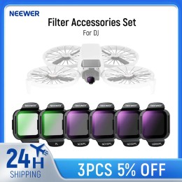 NEEWER ND/PL Filter Accessories Set For DJI Flip Drone Snap On HD Optical Glass Neutral Density Polarized ND Lens Filter Kit 