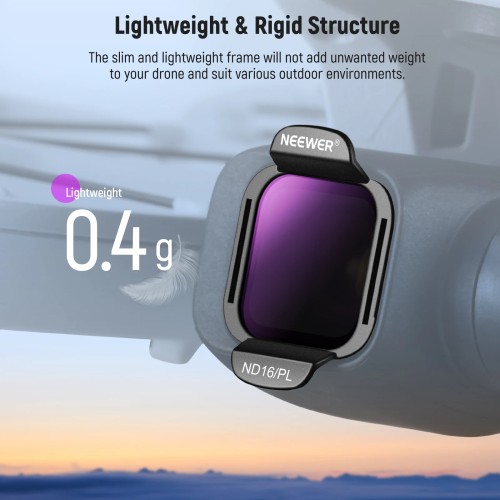 NEEWER ND/PL Filter Accessories Set For DJI Flip Drone Snap On HD Optical Glass Neutral Density Polarized ND Lens Filter Kit 