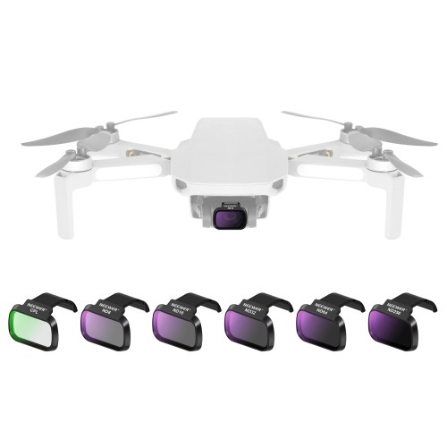 NEEWER 6 Pack ND CPL Filters For DJI Mini 4K/2/Mavic/SE/2 SE, Drone Lens Accessories, Snap On Circular Polarizing Neutral 