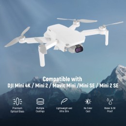 NEEWER 6 Pack ND CPL Filters For DJI Mini 4K/2/Mavic/SE/2 SE, Drone Lens Accessories, Snap On Circular Polarizing Neutral 