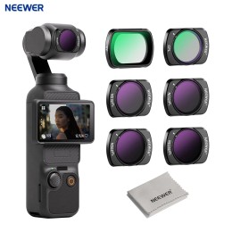 NEEWER Magnetic ND/CPL Filter Set For DJI OSMO Pocket 3 Creator Combo Accessories, Action Camera Neutral Density Filters 