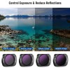 NEEWER Magnetic ND/CPL Filter Set For DJI OSMO Pocket 3 Creator Combo Accessories, Action Camera Neutral Density Filters 