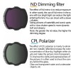 Camera Lens Filter For DJI Avata MCUV Star Night ND8 ND16 ND32 ND64 ND8PL ND16PL ND32PL ND64PL For DJI Avata Drone Accessories 