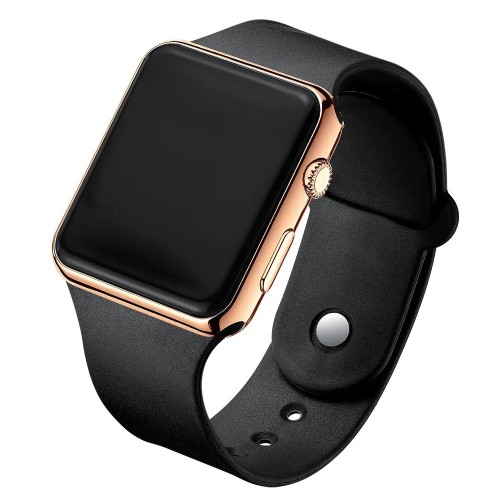 Fashion Sport Digital Watch Women Men Square LED Watches Silicone Belt Electronic Women Digital Watches Clock Montre Femme -  