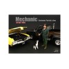 Customer Patrick and a Dog Figurine / Figure For 1:18 Models by American Diorama