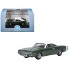 1968 Dodge Charger Racing Green Metallic with White Top and Tail Stripe 1/87 (HO) Scale Diecast Model Car by Oxford Diecast