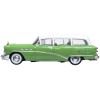 1954 Buick Century Estate Wagon Willow Green and White 1/87 (HO) Scale Diecast Model Car by Oxford Diecast