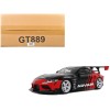 2020 Toyota Supra GR RHD (Right Hand Drive) 'Advan' Black and Red 1/18 Model Car by GT Spirit