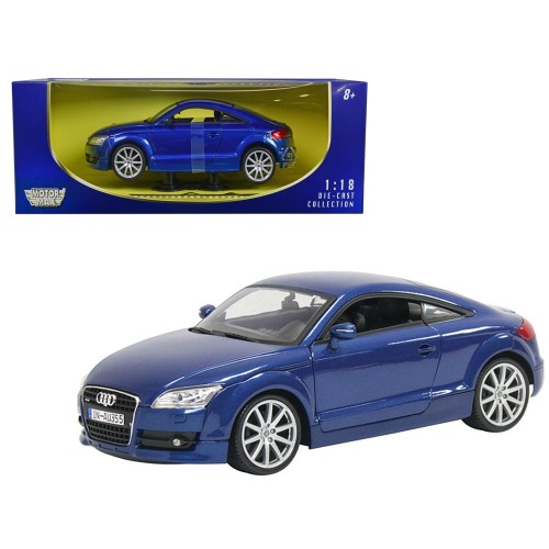 2007 Audi TT Blue 1/18 Diecast Car Model by Motormax