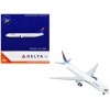 Boeing 767-400ER Commercial Aircraft 'Delta Air Lines' (N829MH) White with Red and Blue Tail 1/400 Diecast Model Airplane by GeminiJets