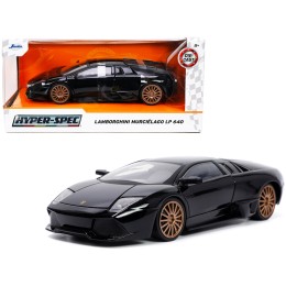 Lamborghini Murcielago LP640 Black with Copper Wheels 'Hyper-Spec' Series 1/24 Diecast Model Car by Jada